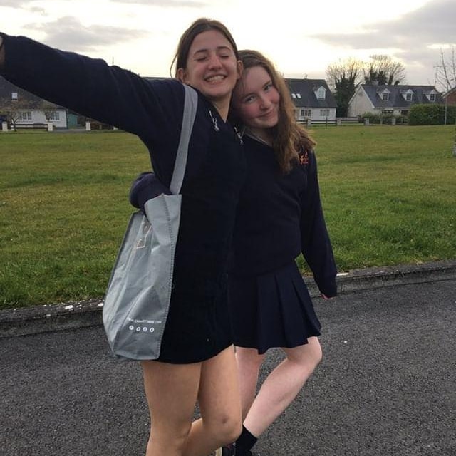 avec mon uniform de "High school student" en Irlande