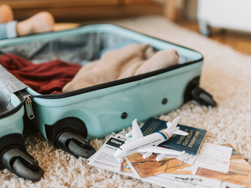 Préparer son arrivée à l'étranger valise-cabine