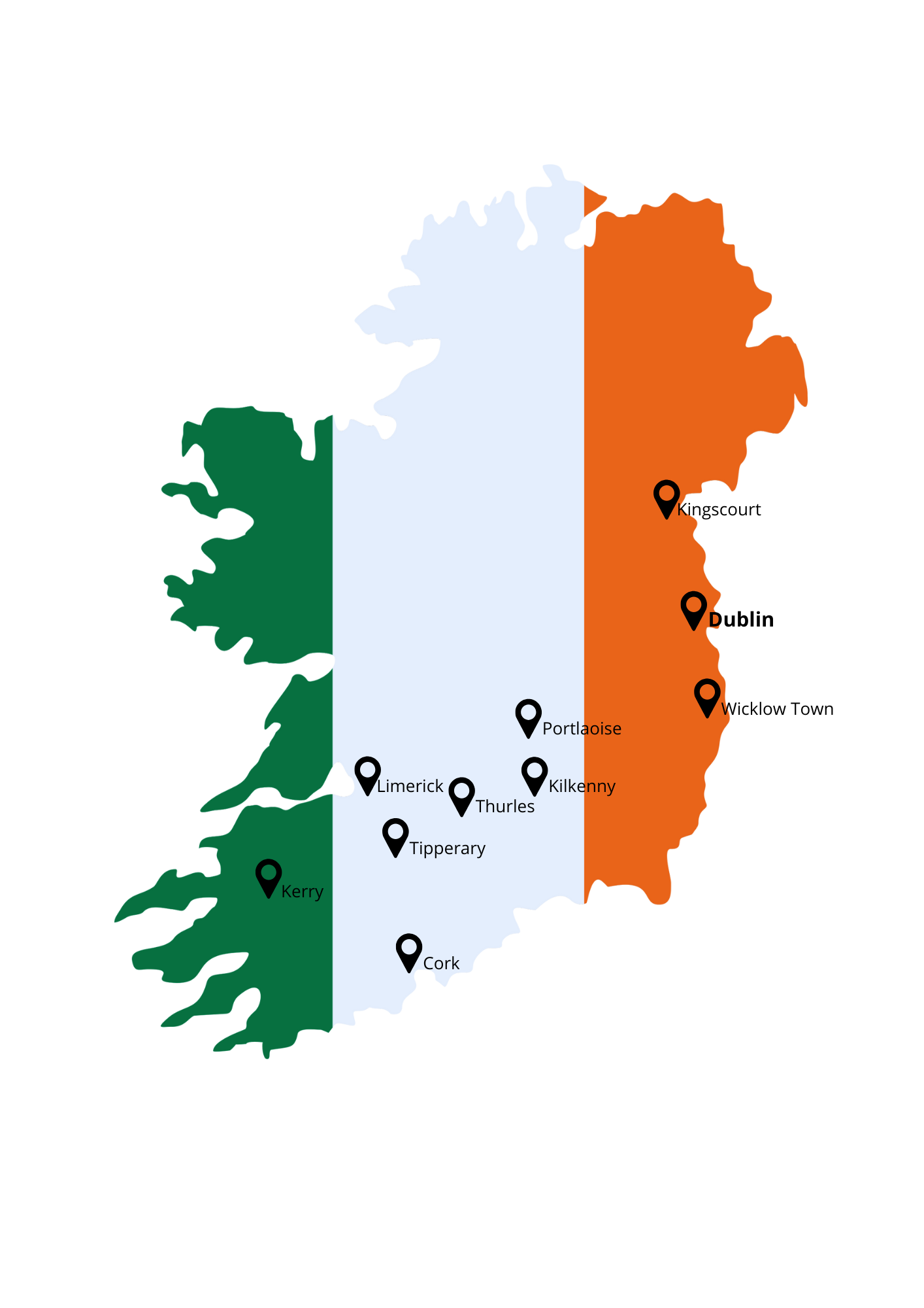 Carte territoire Irlande Carte Irlande
